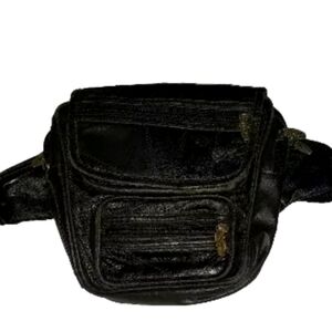 Tinder Waist Bag, Fanny Pack Leather with 8 Compartments